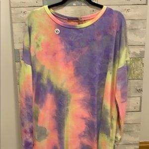 Tie dyed French terry sweatshirt